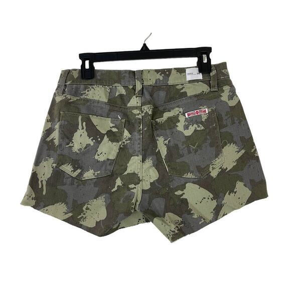 Hudson shorts green camo Gracie midrise cutoff - Picture 2 of 3